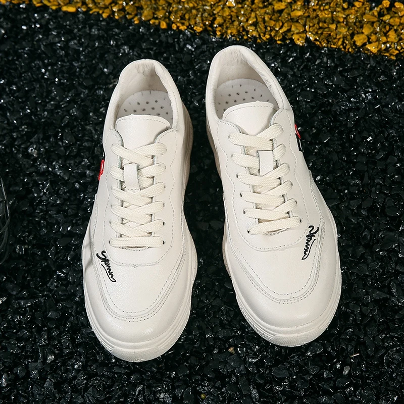 

Autumn Casual Brand Men Shoes White Black Mens Fashion Footwear Flats Sneakers For Mens Low Price Walking Sneakers Men