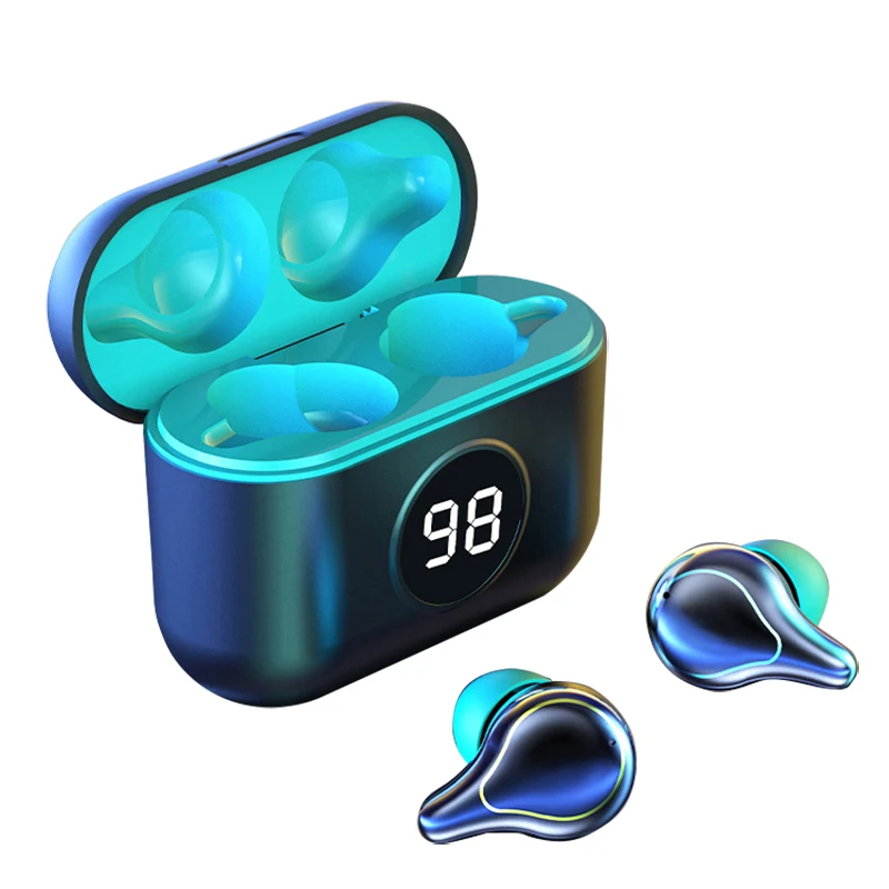 

Беспроводная Bluetooth-гарнитура CVC 8,0 с шумоподавлением, спортивные наушники TWS 5,0 с микрофоном и светодиодным цифровым дисплеем для apple phone