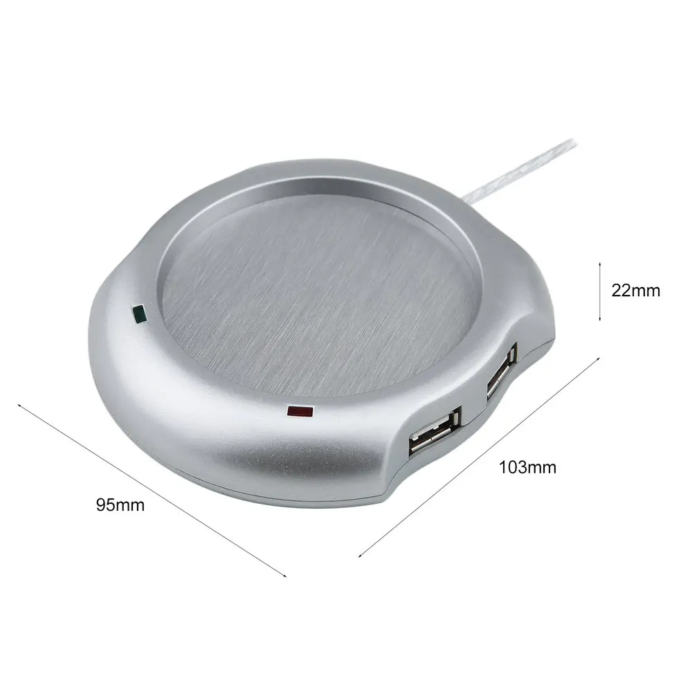 

New 4 Ports USB Keep Warm Function Splitter Hub Coffee Cups Mug 50 Liquid Temperature For PC Beverage Cup Computer Accessories