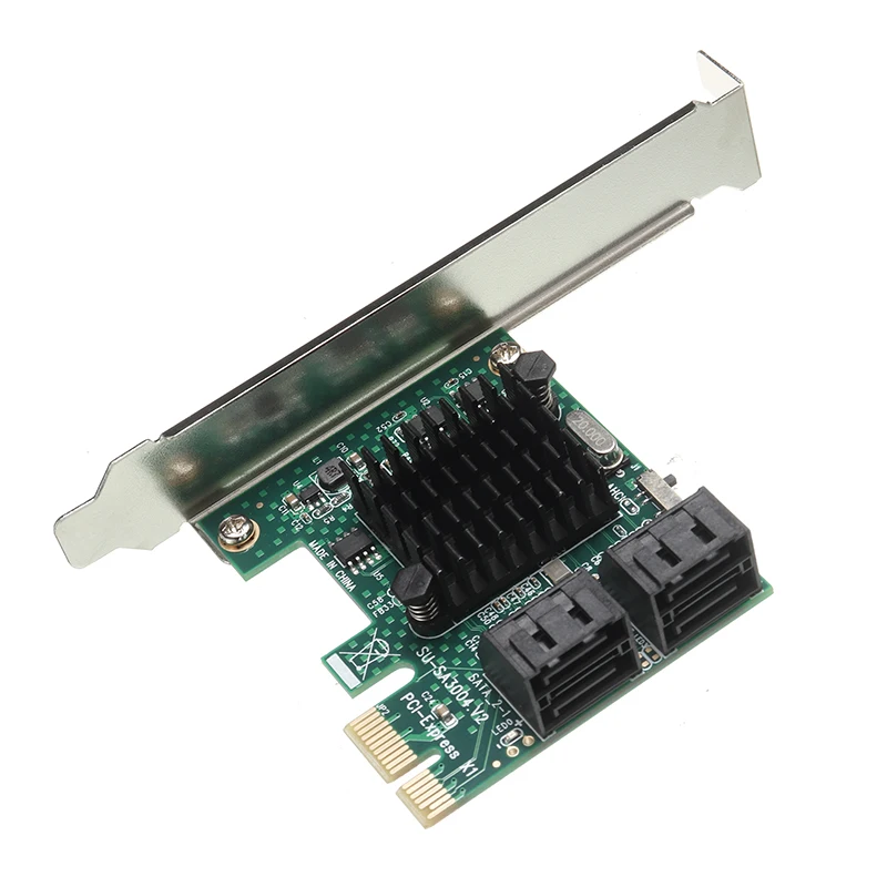 

High Quality Gold-plated PCI-E Interface Adapter PCI Express to SATA 3.0 4 Ports Expansion Controller Adapters Riser Card