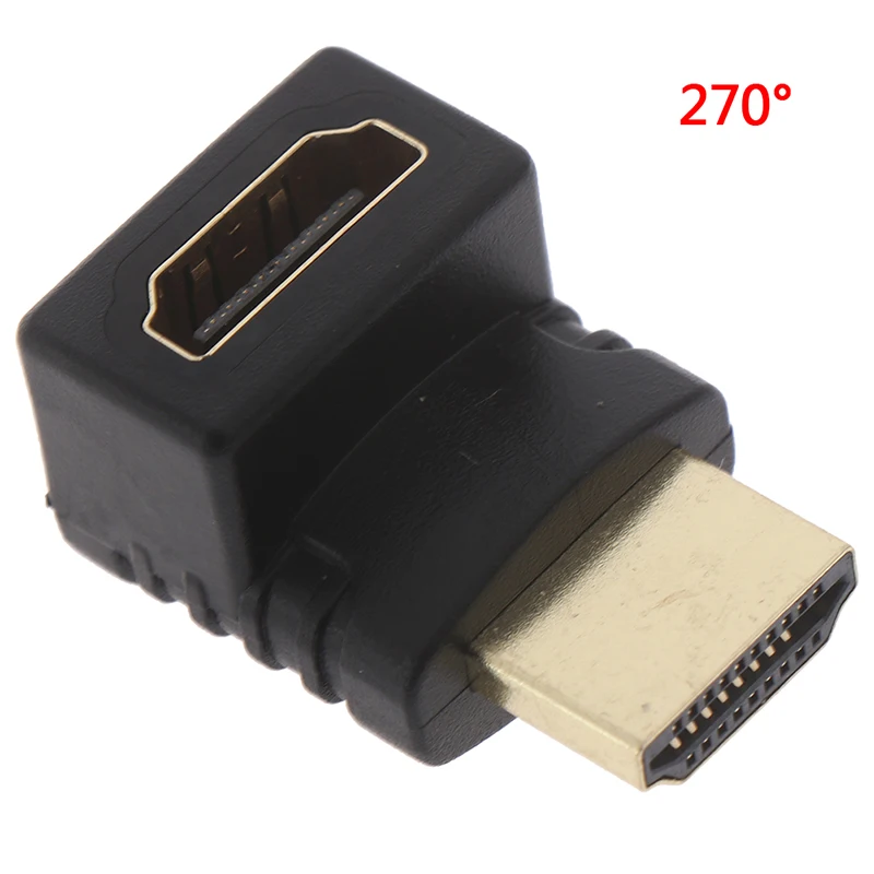 Адаптер 270 градусов HDMI штекер гнездо L тип поддержка s 3D Ethernet Поддержка