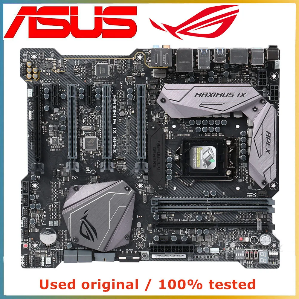 For Intel Z270 LGA 1151 CPU ASUS ROG MAXIMUS IX APEX Motherboard Computer Socket LGA1151 DDR4 Used Desktop Mainboard | Компьютеры и