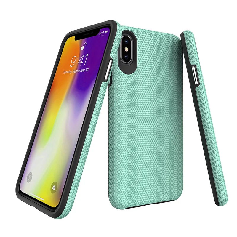 Green Противоударный армированный чехол для телефона iphone 11 XR X XS Max 8 7 6 6S Plus, высокотеплоотводящий ТПУ чехол с алмазным узором, задняя крышка - Цвет: Green