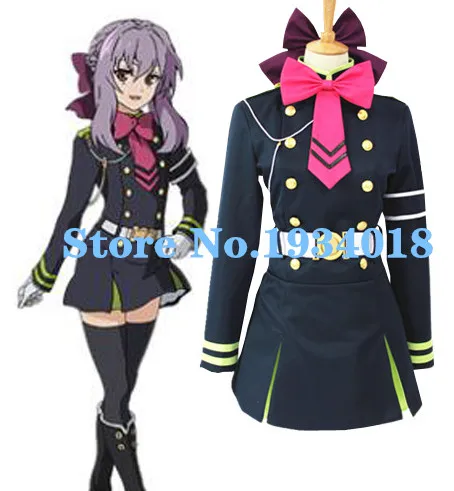 

Cosplay Seraph of the End Hiiragi Shinoa Cosplay Uniform Dress Halloween Costumes