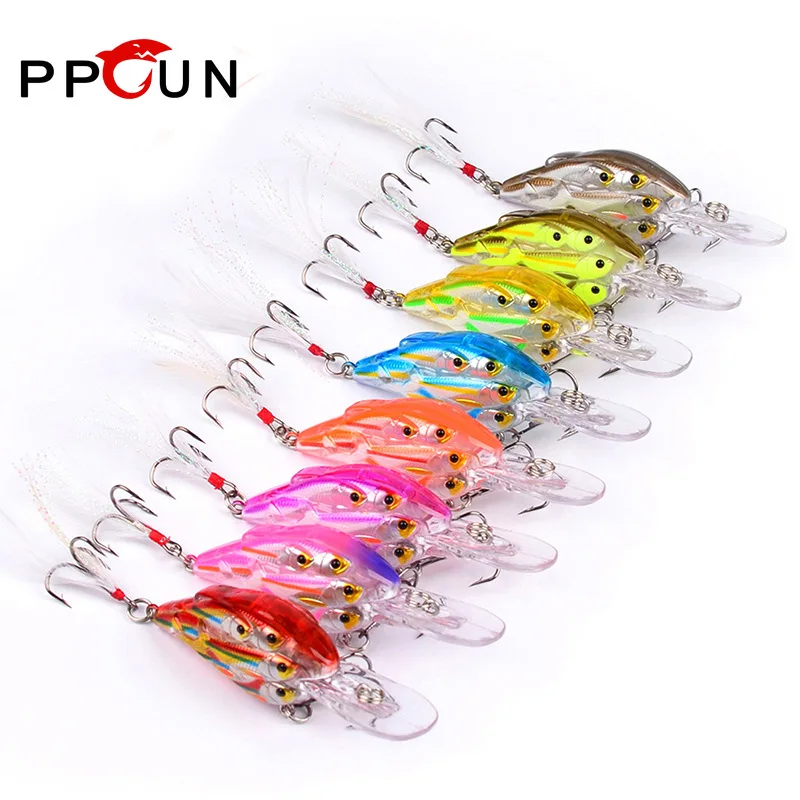 

1PC 80mm 9.38g Wobblers Hard Bait Trolling Crankbait Fishing Lures Fish Shoal Seawater Rock Trailer Fast Boat Artificial Bait