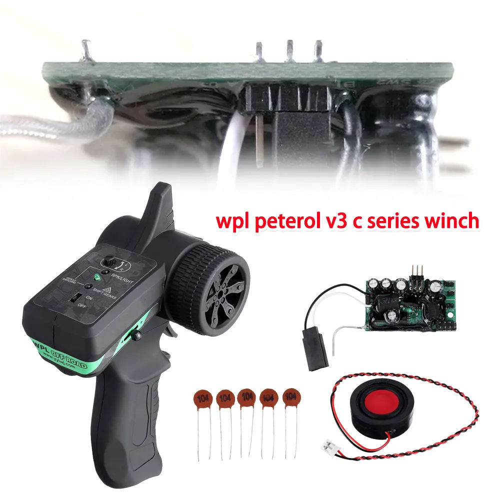 

Upgrade Control Control Sound System V3 Transmitter DIY Receiver Board Horn Spare Part Accessories Replacement For WPL Truck