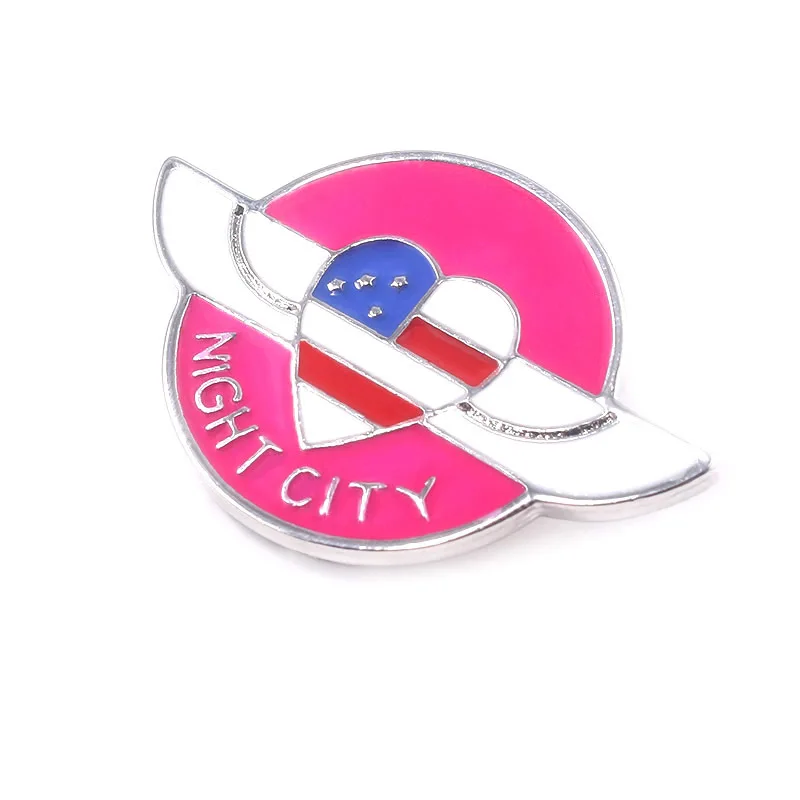 Игра ночной город значок 2077 Косплей женщин характер брошь куртка пальто