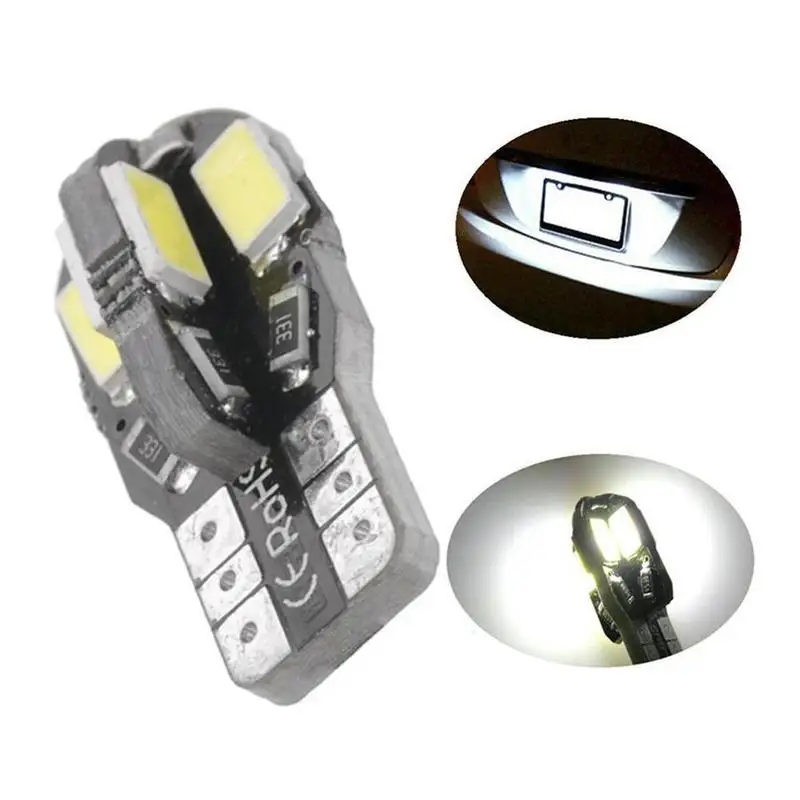 1 шт. T10 теплый белый светодиод 5730 8SMD Canbus без ошибок лампа для салона автомобиля