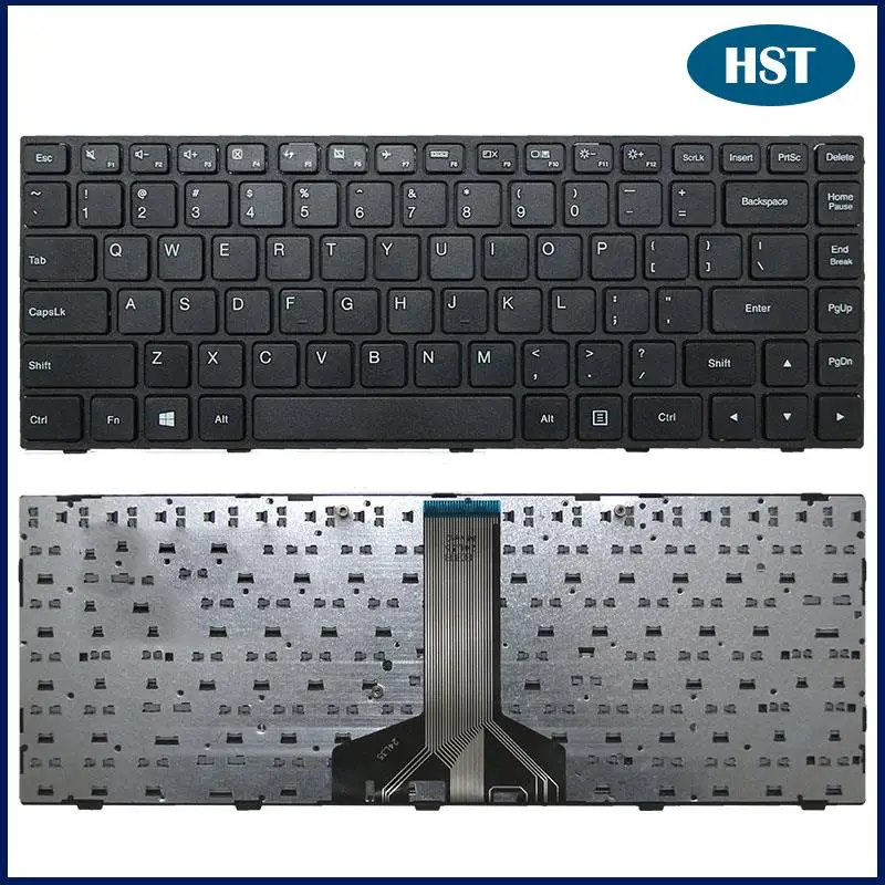

Черная Клавиатура США для Lenovo TianYi 100-14 100-14IBY 100-14IBD, замена английской клавиатуры ноутбука США
