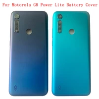 battery cover rear door case housing for motorola moto g8 power lite back cover with camera frame replacement parts