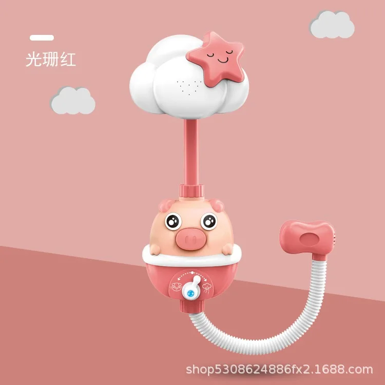 

Baby Bath Toys shower Rain Head Plastic Children Game Water Faucet Electric Water Spray Toy Swimming Bathroom ducha para nino