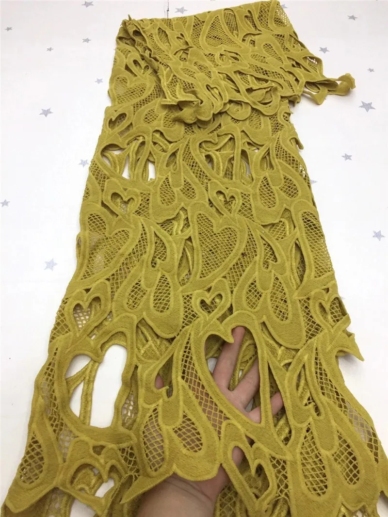 

beautiful heart pattern design fashion style 5yards milk silk lace fabric good quality pure colour water soulbe lace DP10163