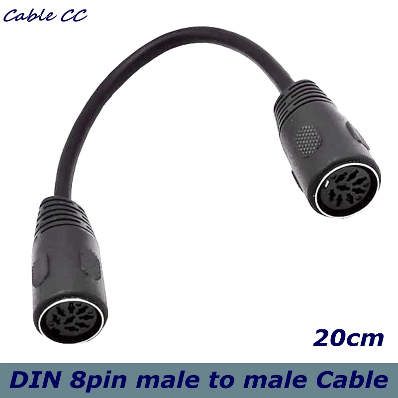 

8 Pin Din Female-Female Speaker Audio Cable 0.2m for power supply audio video signal transmission or connection