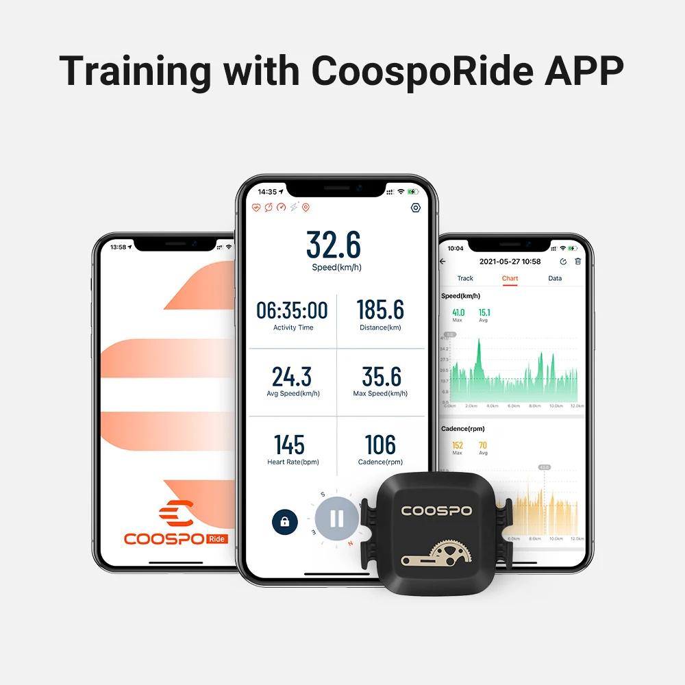Датчик частоты вращения педалей CooSpo датчик оборотов в минуту Bluetooth и ANT + для