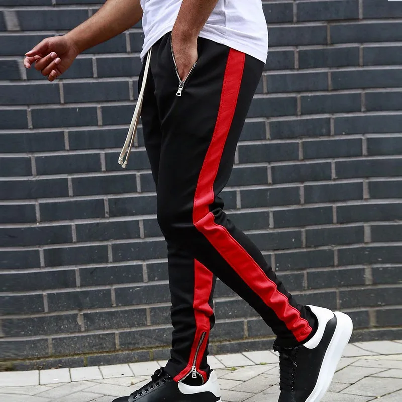 

Mens Joggers Casual Pants Fitness Men Sportswear Tracksuit Bottoms Skinny Sweatpants Trousers Black Gyms Jogger Track Pants