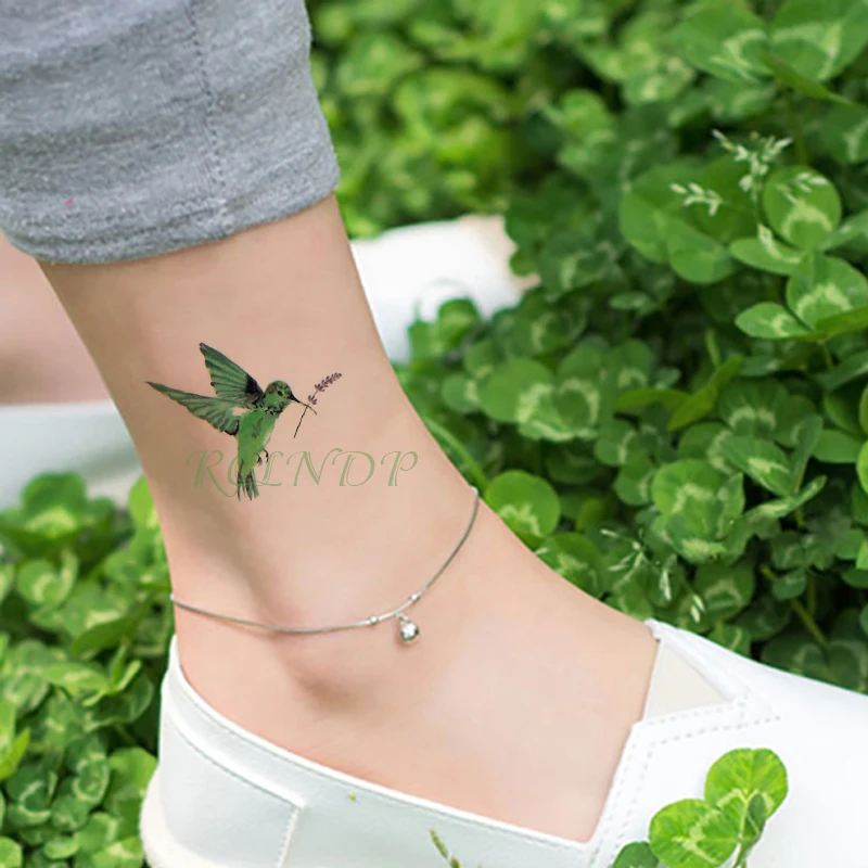 Водонепроницаемая Временная тату-наклейка животное птица цветок тату флэш-тату