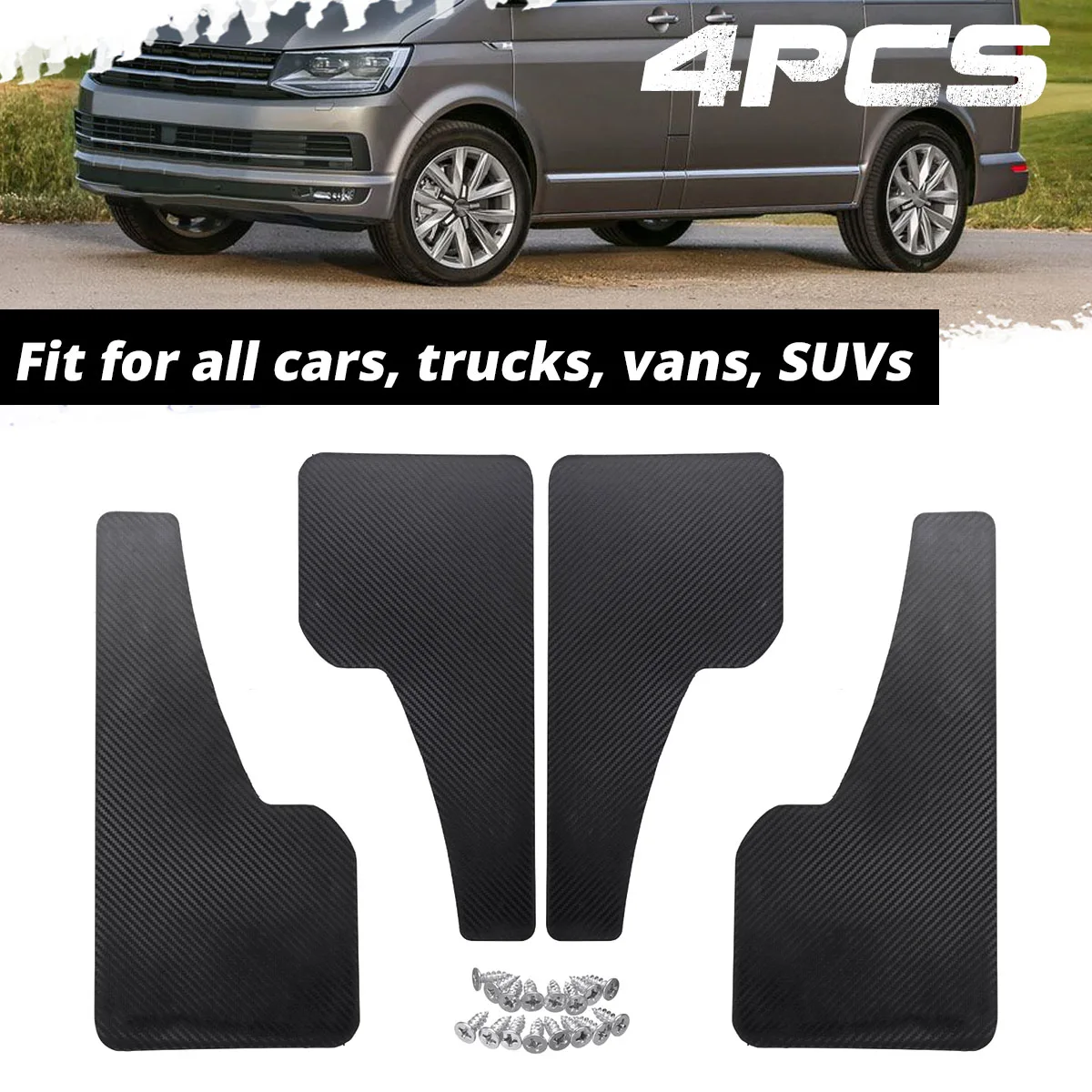 4 шт. универсальные брызговики из углеродного волокна