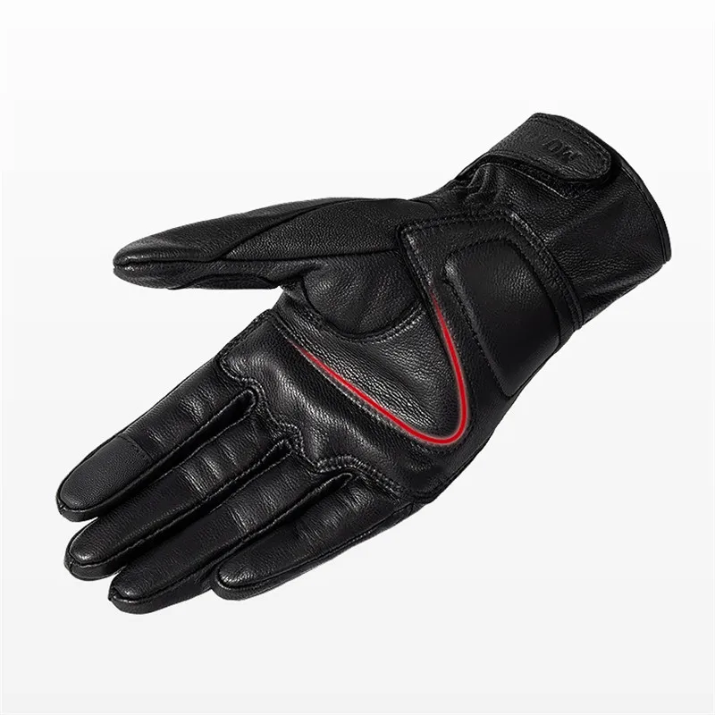 

Мотоциклетные кожаные перчатки высокого качества, спортивные защитные перчатки, водонепроницаемые износостойкие перчатки на весь палец д...