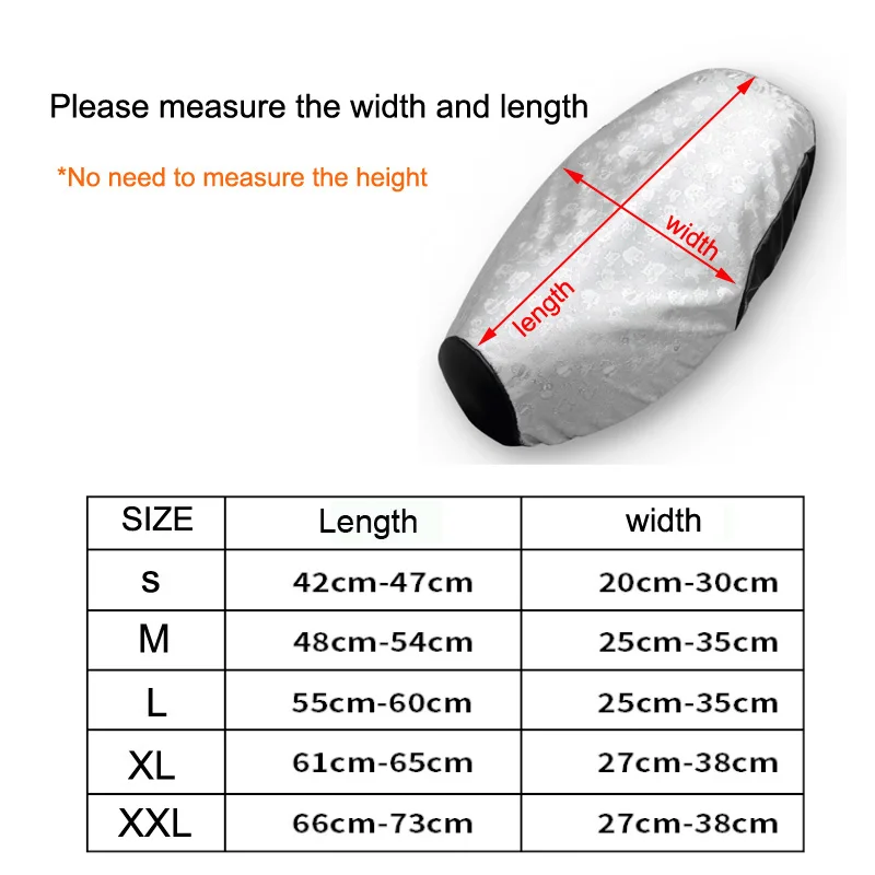 Водонепроницаемый чехол на сиденье для мотоцикла и скутера защита от солнца
