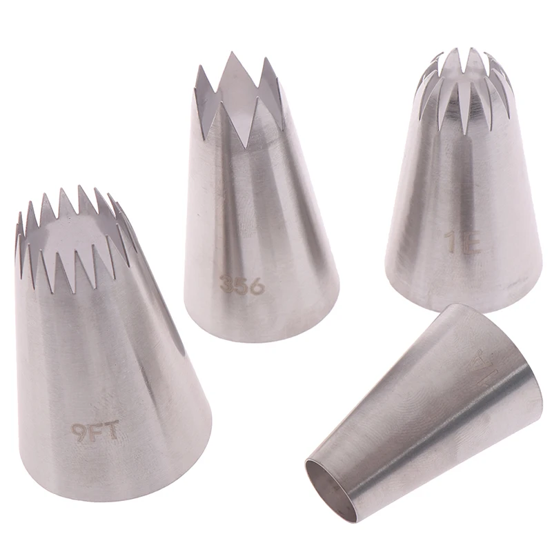4 шт. насадки из нержавеющей стали для кекса Большая насадка обледенения