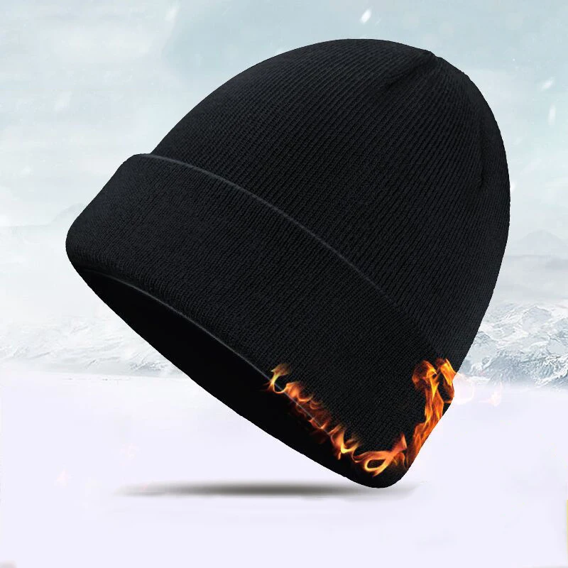 

Beanies Men Knitted Hat Winter Hats for Women Caps Men's Winter Beanie Warm Thick Fur Bonnet Homme Skull Hat Cap Fishing Hats
