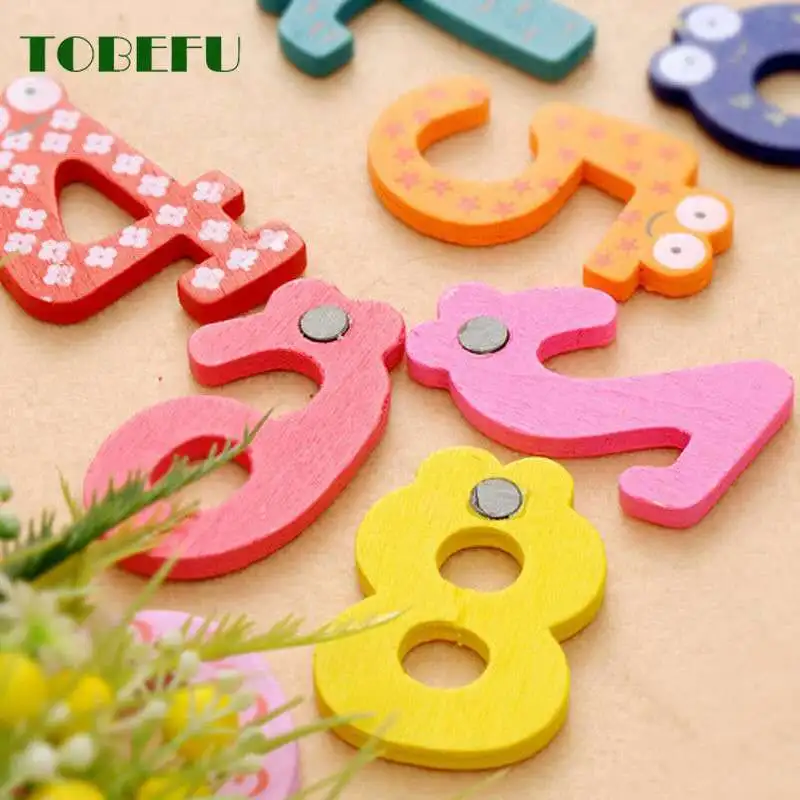 15 шт./компл. Монтессори Детские цифры холодильник Магнитные фигурки палочки