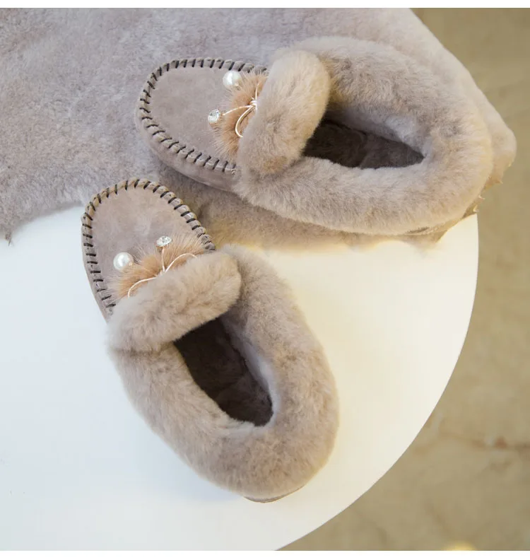 В 2019 г. Новейшие модные зимние ботинки в европейском стиле из натуральной овчины