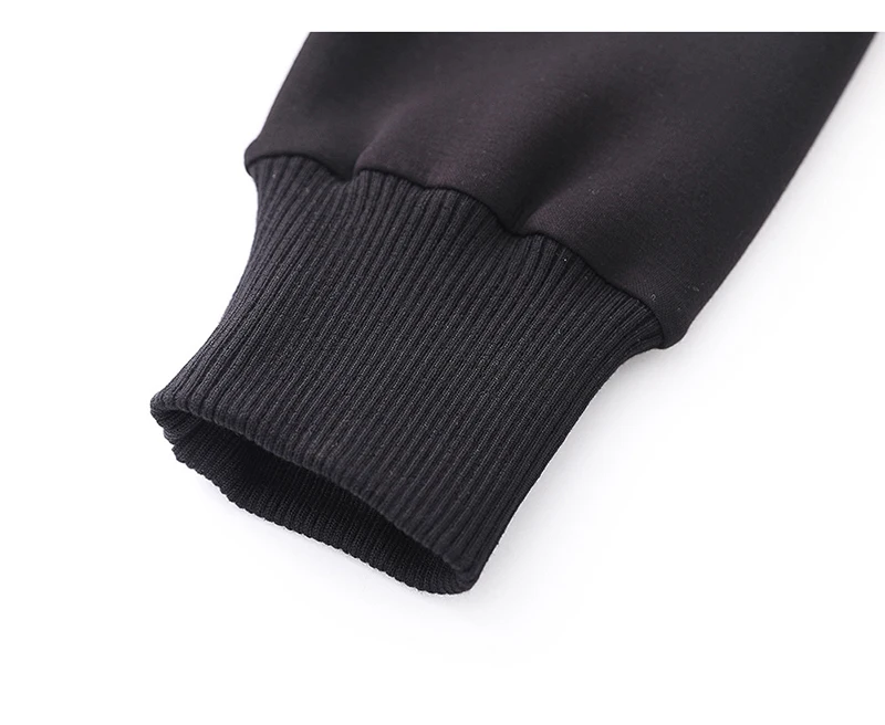 

long - women's sleeve Hoodie, black top, retractable elastic belt, popular in spring and autumn 2021 1dd3822
