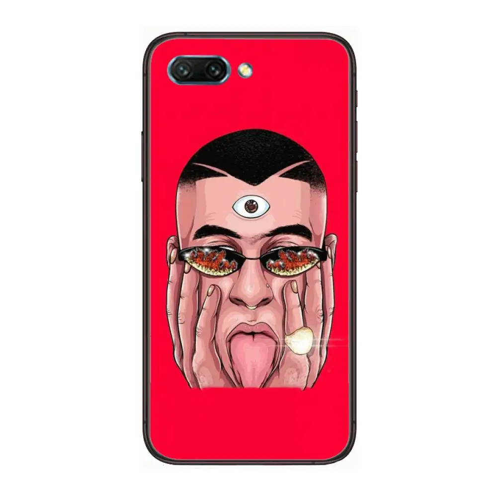 

Perreo Solo Bad Bunny Maluma clear Phone Case For Huawei Honor 10 9 8 7 N Pro Lite A C RU Black Etui Coque Hoesjes comic fashi