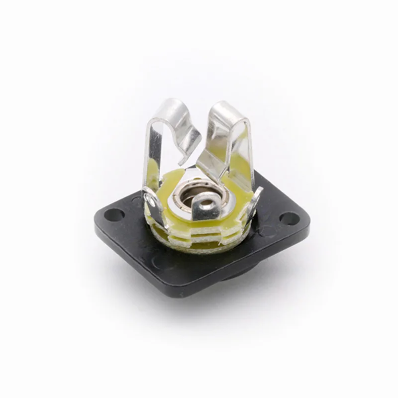 

8Pcs 6.35mm D-type Mono Jack Stereo Connectors Audio Female Socket Panel Mount Classis Connector Soldering