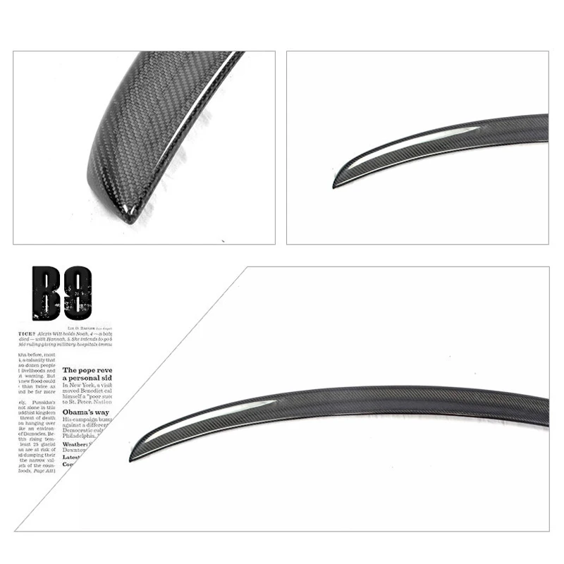 Спортивный качественный волоконный задний спойлер Cabon для багажника Audi A4L B9 2013