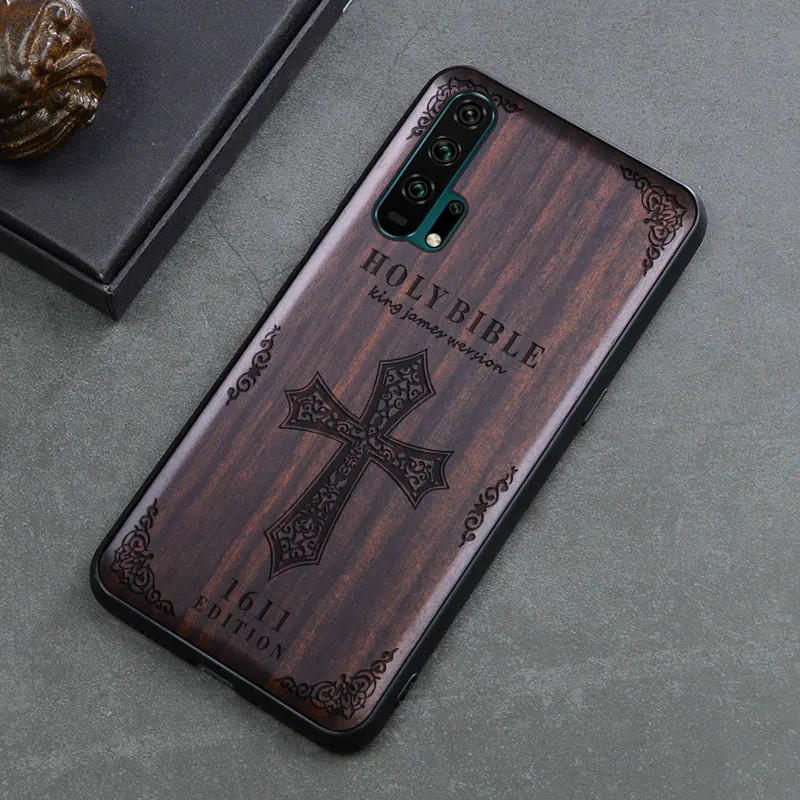 6 Чехол Honor 20 Pro черное дерево чехол для huawei Honor 20 резной ТПУ бампер Деревянный чехол для huawei Honor 20 Pro - Цвет: 6