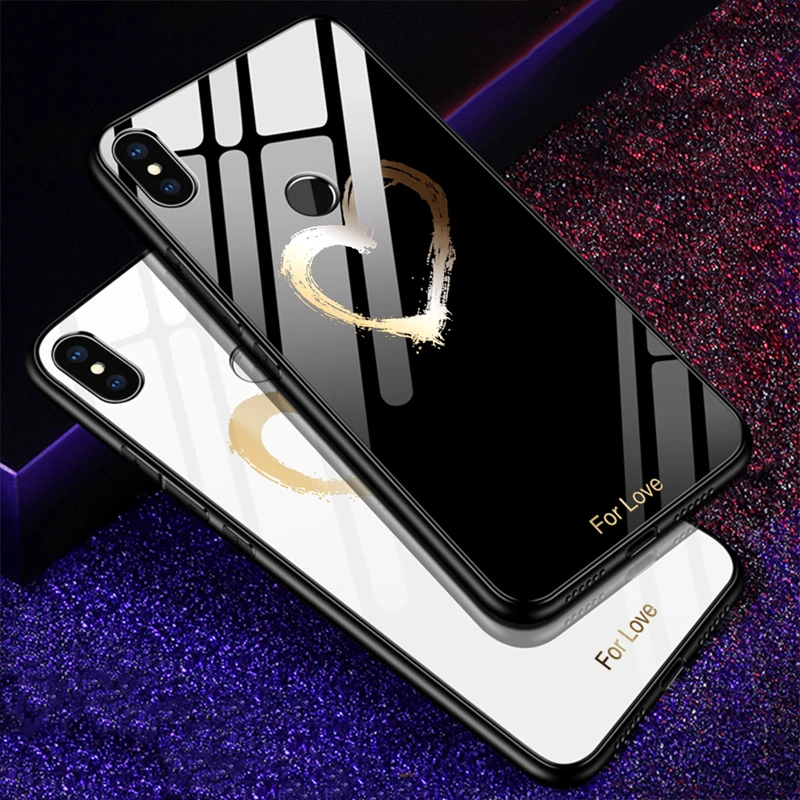 Градиентный цветной чехол из закаленного стекла для телефона Asus Zenfone Max Pro M1 Zb602kl