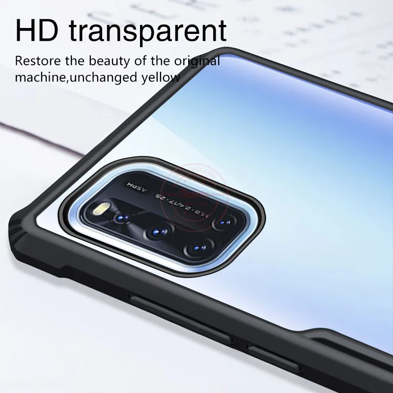 

Rzants For Vivo V19 Case Hard [Blade] Shockproof Slim Crystal Clear Cover funda Casing