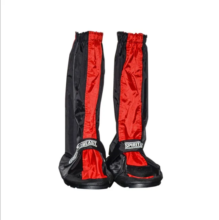 Черные непромокаемые ботинки из Оксфордского ПВХ Нескользящие бахилы мотоцикл