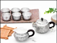 silver pot teapot silver cup 999 sterling silver kungfu tea set silver tea cup silverware four combinations to choose