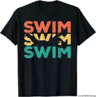 Винтажный подарок для плавания в стиле ретро, футболка для плавания