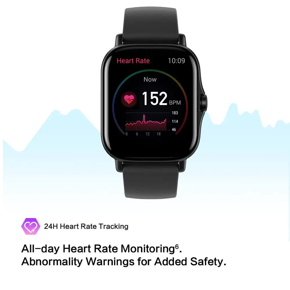 Смарт-часы Amazfit GTS 2 водонепроницаемые AMOLED-дисплей встроенные умные часы Alexa для
