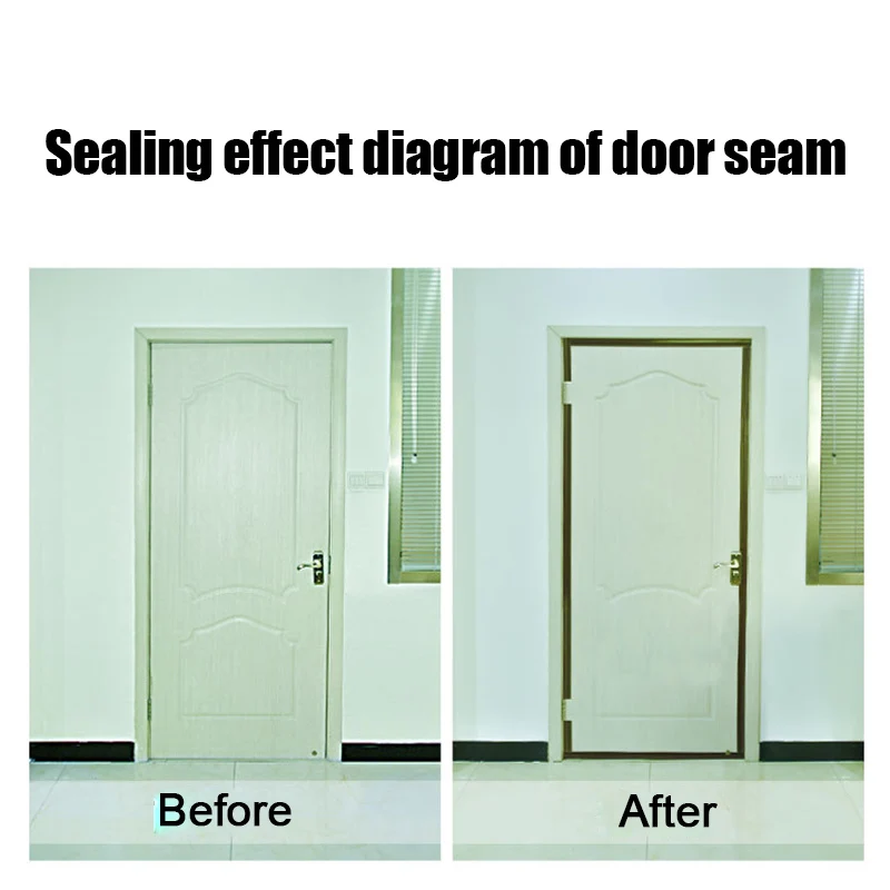25 мм Силиконовые самоклеющиеся прокладки уплотнения двери погода зачистки