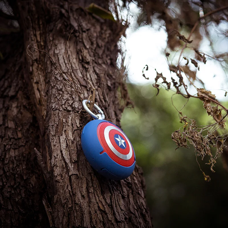 mobile phone subwoofer mini speaker portable wireless bluetooth small speaker captain america marvel peripheral card music free global shipping