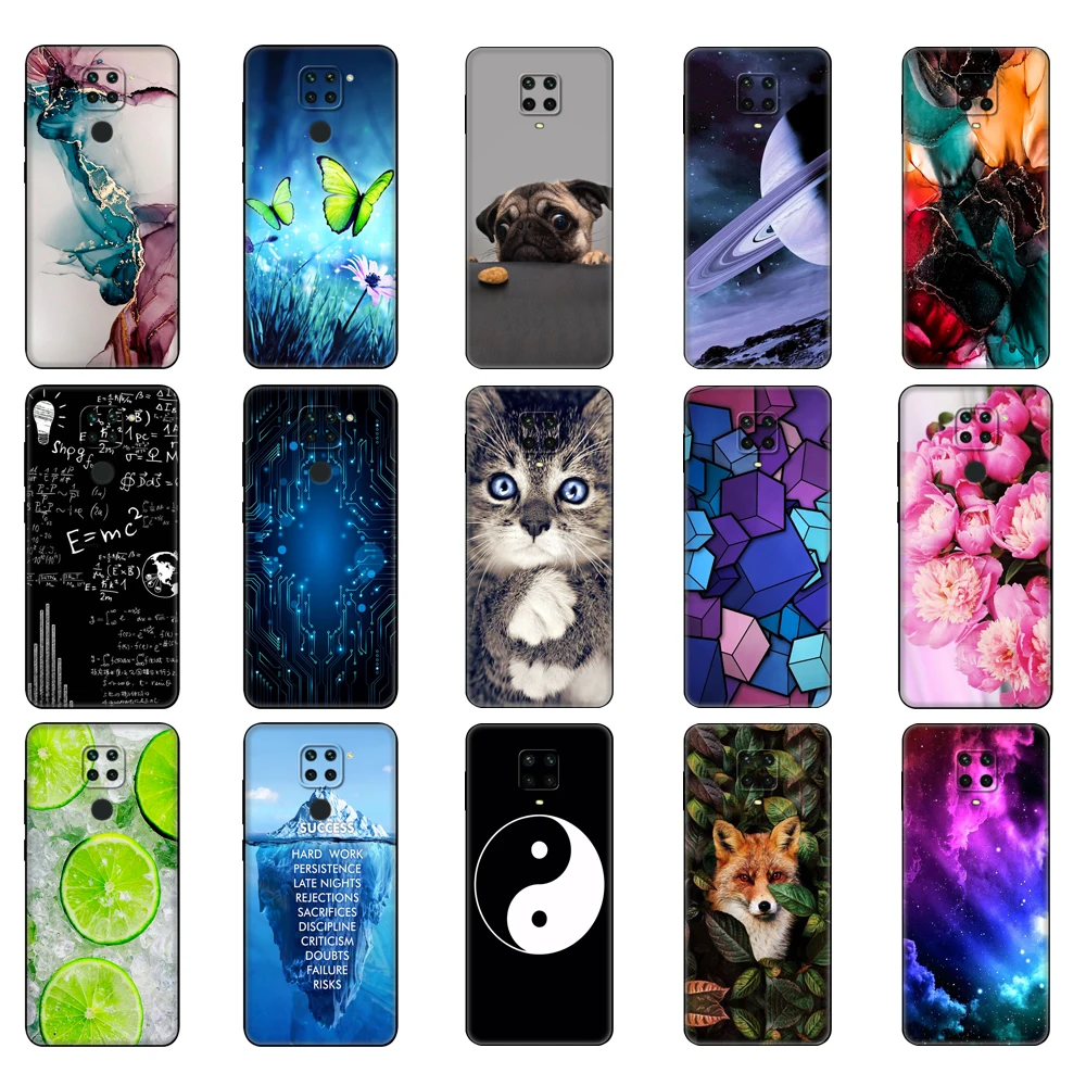 For Xiaomi Redmi Note 9S Case Note 9 Soft TPU Silicon Back Phone Cover For Redmi Note 9 Pro Note9S Note9Pro Note9 black tpu case