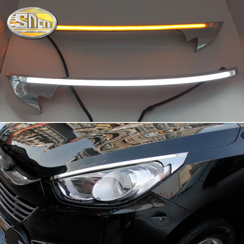 Для Hyundai IX35 2010-2015 автомобильный стильный светодиодный светильник для бровей и