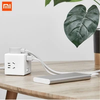xiaomi mijia multi usb charger hub magic cube charger power strip adapter 6 ports socket converter mini space saving plug outlet