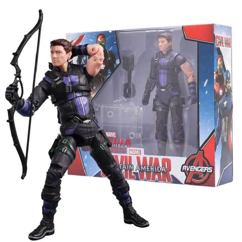 

Marvel All Heroes Action figure Avengers Iron Man Spiderman Captain Black Panther Hawkeye Thor Thanos Hulk 18CM Genuine Boxed To