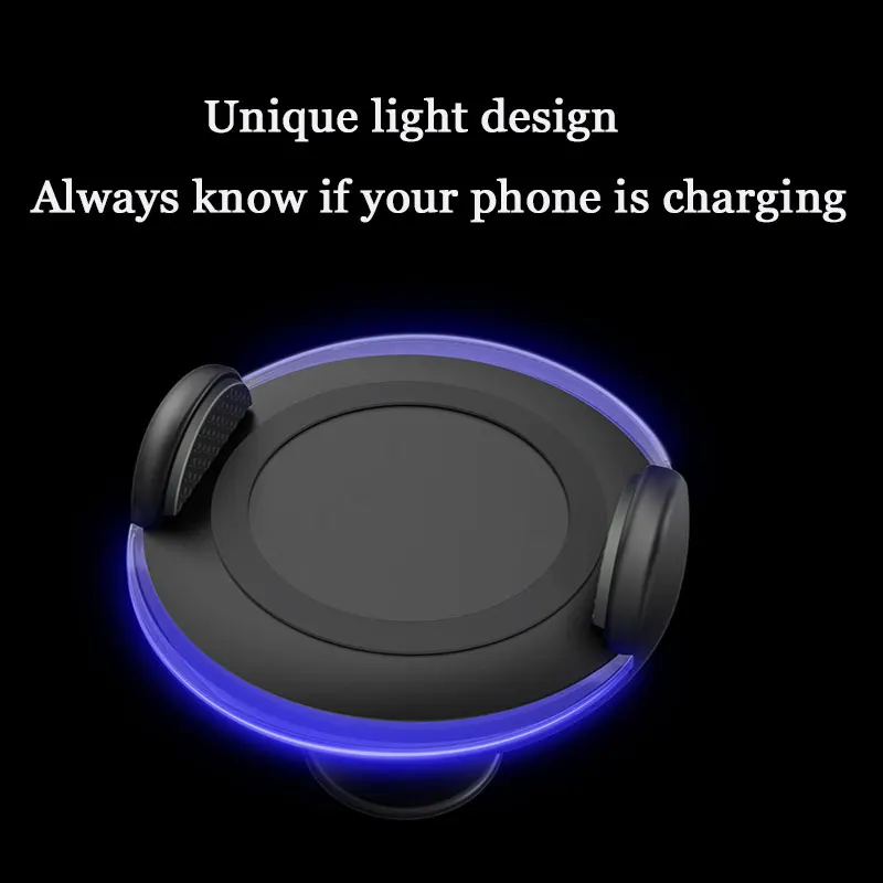 Qi Беспроводное зарядное устройство держатель телефона для iPhone Xs Max X 8 Plus Быстрая зарядка для samsung Note 9 S10 Plus