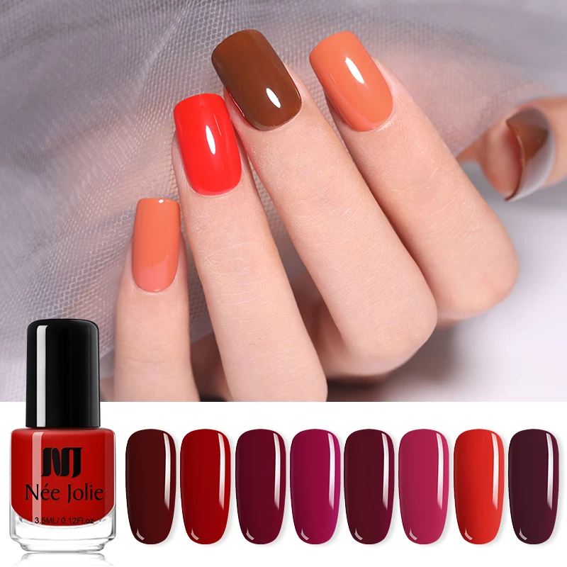 Лак для ногтей NEE JOLIE разноцветный зеленый красный фиолетовый смешанные цвета
