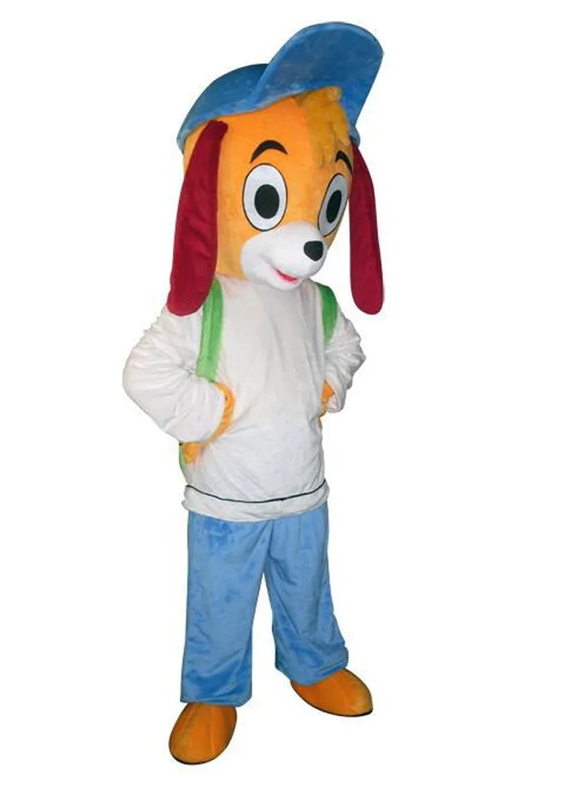 

Lovely Hat Dog Mascot Costume Suit Cosplay Party Cartoon Fancy Dress Outfits Promotion Carnival Halloween Xmas Easter Adult Size