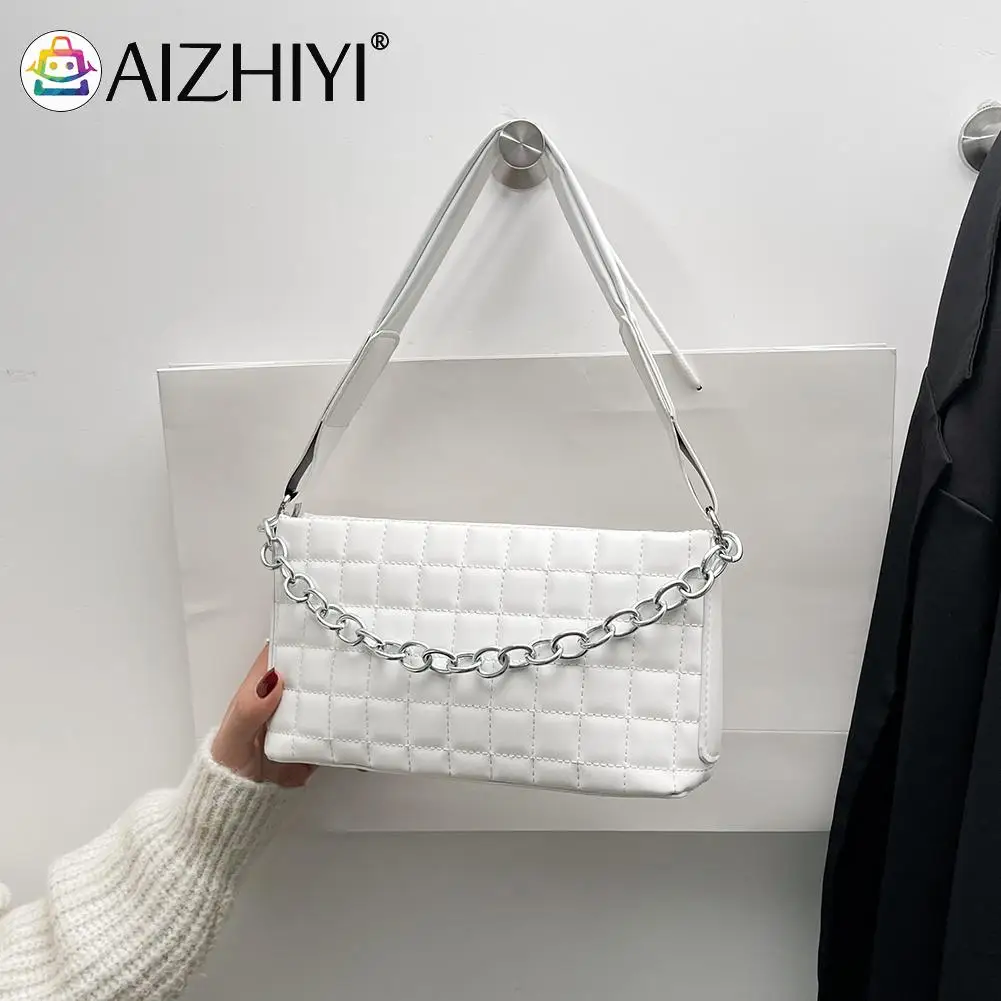 

Женская Стеганая сумка на плечо, из искусственной кожи, с цепочкой