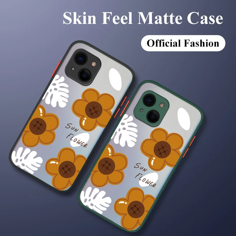 

Yellow Flowers Liquid Phone Case For iPhone 13 12 Pro Max Mini 11 Pro Max X XR XS MAX SE2020 8 7 Plus 6 6S Plus Soft Back Cover