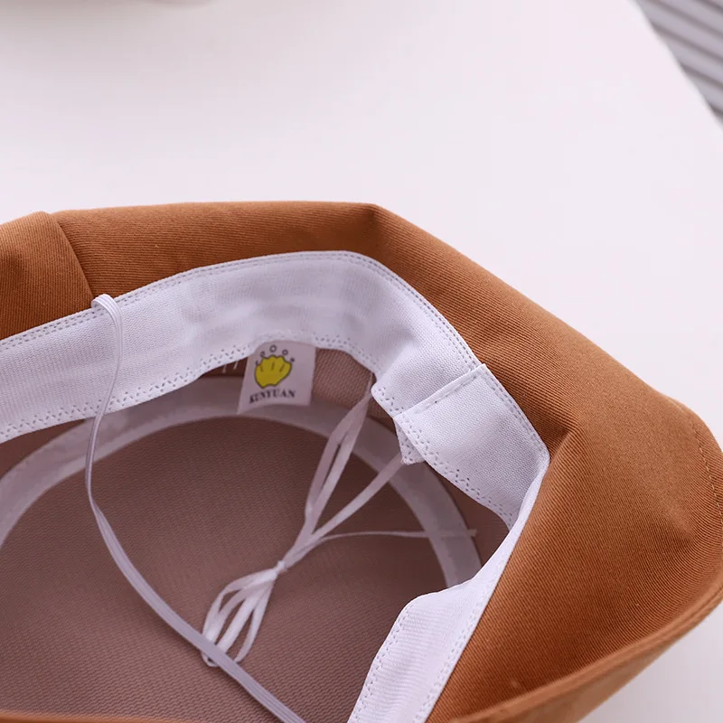 

All Match Hats Children's cotton Fisherman's Hat Spring and Autumn Japan and South Korea 3D Embroidery Letter Sun Hat for Girl